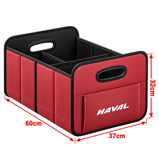 Haval red trunk storage box isolated on transparent background