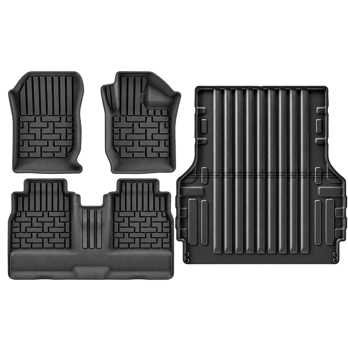 Smabee GWM Cannon Ute Great Wall Poer 2019-2024 RHD 4PC black TPE floor mats