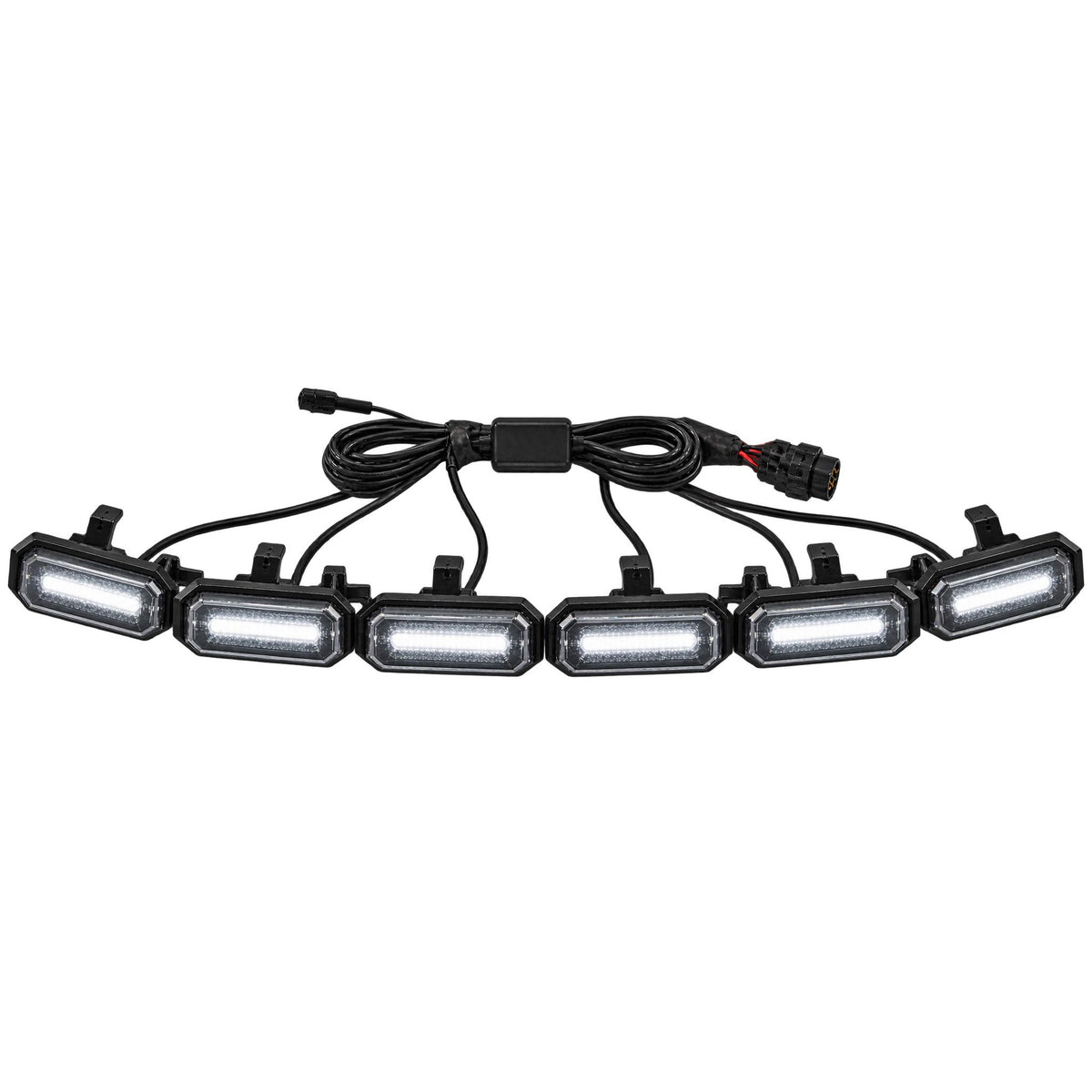 TANK 700 six-piece white glowing emblem grille LED light strip kit with wiring harness
