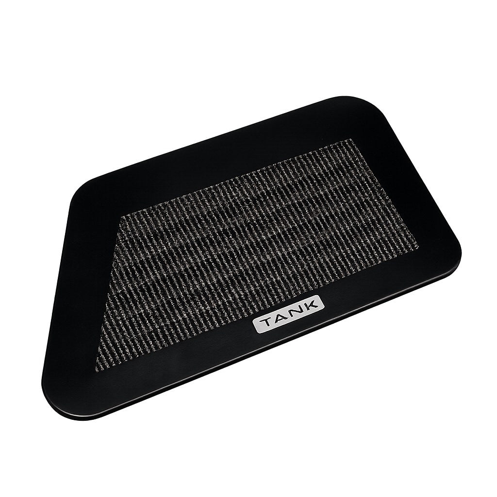 Black TANK 700 Hi4-T seat air outlet protective cover with mesh grille and TANK logo