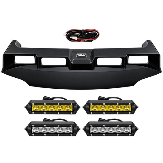 Great Wall TANK 700 roof spotlight four-eye spoiler with yellow white LED light kit
